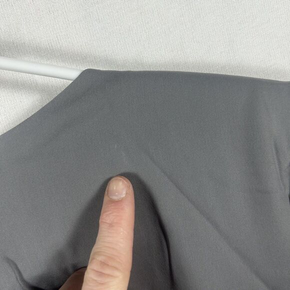 H&M NEW Formal Dress Women's Size S Small Gray Shoulder Patch NWT Back Zip - Picture 3 of 15